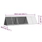 vidaXL Jaula de conejos acero galvanizado antracita 302,5x80,5x71 cm vidaXL Jaula de conejos acero galvanizado antracita 302,5x80,5x71 cm