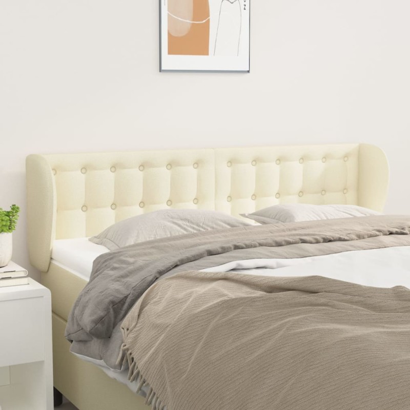 vidaXL Cabecero de cuero sintético color crema 147x23x78/88 cm vidaXL Cabecero de cuero sintético color crema 147x23x78/88 cm