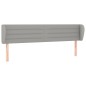 vidaXL Cabecero de tela gris claro 203x23x78/88 cm vidaXL Cabecero de tela gris claro 203x23x78/88 cm
