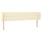 vidaXL Cabecero de cuero sintético color crema 183x23x78/88 cm vidaXL Cabecero de cuero sintético color crema 183x23x78/88 cm