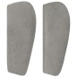 vidaXL Cabecero de terciopelo gris claro 183x23x78/88 cm vidaXL Cabecero de terciopelo gris claro 183x23x78/88 cm