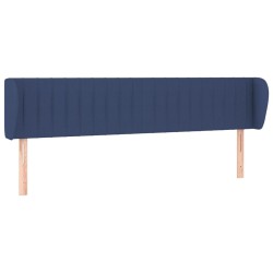 vidaXL Cabecero de tela azul 183x23x78/88 cm