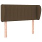 vidaXL Cabecero de tela gris oscuro 93x23x78/88 cm
