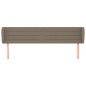 vidaXL Cabecero de tela gris taupe 203x23x78/88 cm vidaXL Cabecero de tela gris taupe 203x23x78/88 cm