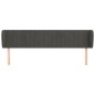 vidaXL Cabecero de terciopelo gris oscuro 163x23x78/88 cm