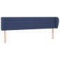 vidaXL Cabecero de tela azul 203x23x78/88 cm vidaXL Cabecero de tela azul 203x23x78/88 cm