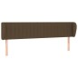 vidaXL Cabecero de tela marrón oscuro 183x23x78/88 cm vidaXL Cabecero de tela marrón oscuro 183x23x78/88 cm
