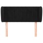 vidaXL Cabecero de terciopelo negro 83x23x78/88 cm