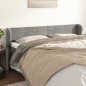vidaXL Cabecero de terciopelo gris claro 163x23x78/88 cm vidaXL Cabecero de terciopelo gris claro 163x23x78/88 cm