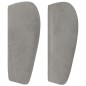 vidaXL Cabecero de terciopelo gris claro 163x23x78/88 cm vidaXL Cabecero de terciopelo gris claro 163x23x78/88 cm
