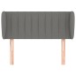 vidaXL Cabecero de tela gris oscuro 103x23x78/88 cm