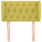 vidaXL Cabecero de tela verde 83x23x78/88 cm