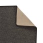 vidaXL Alfombra de pasillo con aspecto sisal gris antracita 80x400 cm