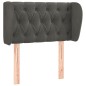 vidaXL Cabecero de terciopelo gris oscuro 83x23x78/88 cm vidaXL Cabecero de terciopelo gris oscuro 83x23x78/88 cm