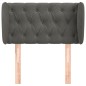 vidaXL Cabecero de terciopelo gris oscuro 83x23x78/88 cm vidaXL Cabecero de terciopelo gris oscuro 83x23x78/88 cm
