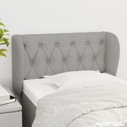 vidaXL Cabecero de tela gris claro 83x23x78/88 cm