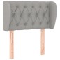 vidaXL Cabecero de tela gris claro 83x23x78/88 cm vidaXL Cabecero de tela gris claro 83x23x78/88 cm