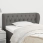 vidaXL Cabecero de tela gris oscuro 93x23x78/88 cm