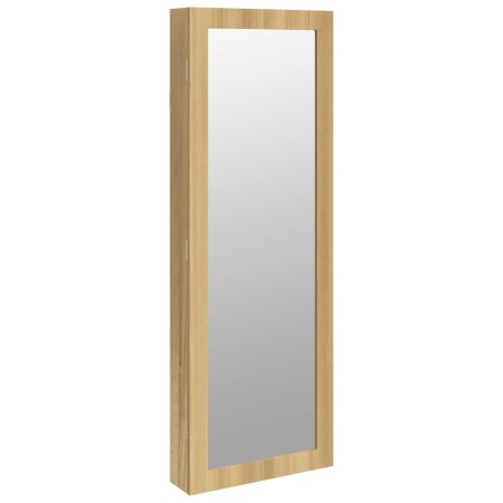 vidaXL Espejo con joyero de pared 37,5x10x106 cm