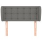 vidaXL Cabecero de tela gris oscuro 83x23x78/88 cm vidaXL Cabecero de tela gris oscuro 83x23x78/88 cm