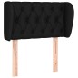 vidaXL Cabecero de tela negro 83x23x78/88 cm vidaXL Cabecero de tela negro 83x23x78/88 cm