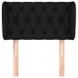 vidaXL Cabecero de tela negro 83x23x78/88 cm vidaXL Cabecero de tela negro 83x23x78/88 cm