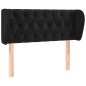 vidaXL Cabecero de terciopelo negro 93x23x78/88 cm vidaXL Cabecero de terciopelo negro 93x23x78/88 cm