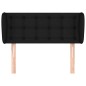 vidaXL Cabecero de tela negro 103x23x78/88 cm