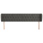 vidaXL Cabecero de terciopelo gris oscuro 203x23x78/88 cm vidaXL Cabecero de terciopelo gris oscuro 203x23x78/88 cm
