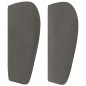 vidaXL Cabecero de terciopelo gris oscuro 203x23x78/88 cm vidaXL Cabecero de terciopelo gris oscuro 203x23x78/88 cm
