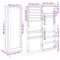 vidaXL Espejo con joyero de pared 37,5x10x106 cm vidaXL Espejo con joyero de pared 37,5x10x106 cm