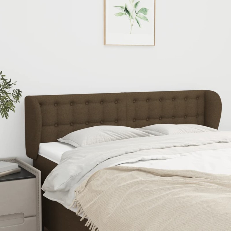 vidaXL Cabecero de tela gris oscuro 147x23x78/88 cm vidaXL Cabecero de tela gris oscuro 147x23x78/88 cm