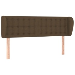 vidaXL Cabecero de tela gris oscuro 147x23x78/88 cm