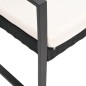 vidaXL Set comedor de jardín 5 pzas con cojines PP aspecto ratán negro vidaXL Set comedor de jardín 5 pzas con cojines PP aspecto ratán negro