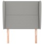 vidaXL Cabecero con orejas de tela gris claro 83x23x118/128 cm vidaXL Cabecero con orejas de tela gris claro 83x23x118/128 cm