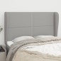 vidaXL Cabecero con orejas de tela gris claro 147x23x118/128 cm vidaXL Cabecero con orejas de tela gris claro 147x23x118/128 cm