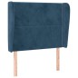 vidaXL Cabecero con orejas de terciopelo azul oscuro 93x23x118/128 cm vidaXL Cabecero con orejas de terciopelo azul oscuro 93x23x118/128 cm