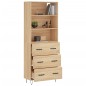 vidaXL Aparador alto madera contrachapada color roble 69,5x34x180 cm vidaXL Aparador alto madera contrachapada color roble 69,5x34x180 cm