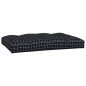 vidaXL Cojines para sofá de palets 2 piezas tela a cuadros negro vidaXL Cojines para sofá de palets 2 piezas tela a cuadros negro