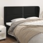 vidaXL Cabecero con orejas cuero sintético negro 203x23x118/128 cm vidaXL Cabecero con orejas cuero sintético negro 203x23x118/128 cm