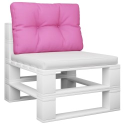 vidaXL Cojín para sofá de palets tela rosa 50x40x12 cm