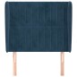 vidaXL Cabecero con orejas de terciopelo azul oscuro 83x23x118/128 cm vidaXL Cabecero con orejas de terciopelo azul oscuro 83x23x118/128 cm