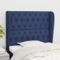 vidaXL Cabecero con orejas de tela azul 93x23x118/128 cm vidaXL Cabecero con orejas de tela azul 93x23x118/128 cm