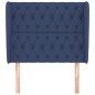vidaXL Cabecero con orejas de tela azul 93x23x118/128 cm vidaXL Cabecero con orejas de tela azul 93x23x118/128 cm
