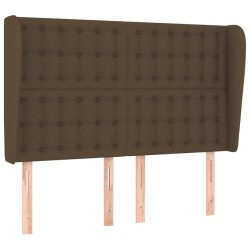 vidaXL Cabecero con orejas de tela gris claro 147x23x118/128 cm