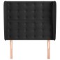 vidaXL Cabecero con orejas de terciopelo negro 103x23x118/128 cm vidaXL Cabecero con orejas de terciopelo negro 103x23x118/128 cm