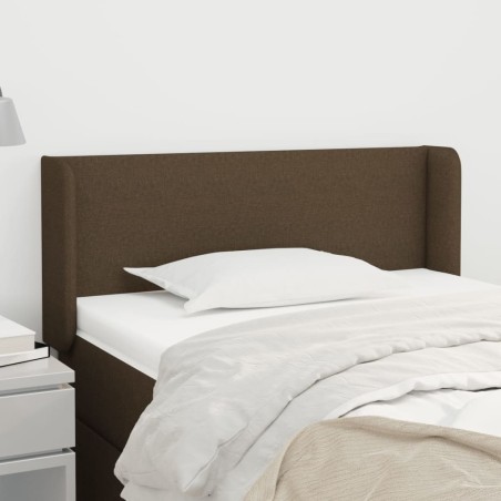 vidaXL Cabecero de tela gris oscuro 103x16x78/88 cm