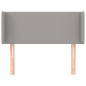 vidaXL Cabecero de tela gris claro 83x16x78/88 cm