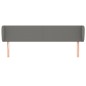 vidaXL Cabecero de tela gris oscuro 163x16x78/88 cm vidaXL Cabecero de tela gris oscuro 163x16x78/88 cm