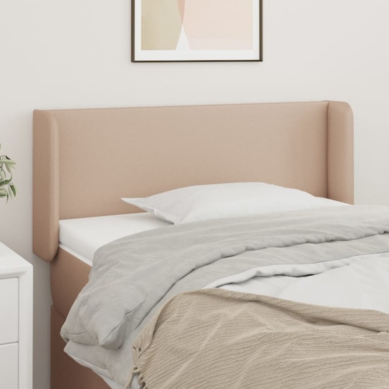 vidaXL Cabecero de cuero sintético color capuchino 93x16x78/88 cm vidaXL Cabecero de cuero sintético color capuchino 93x16x78/88 cm